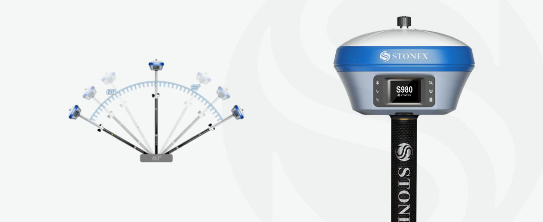 stonex s980 rtk gnss receiver tilt sensor