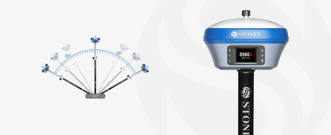 Geodirect Stonex s980a IMU tilt gnss ontvanger