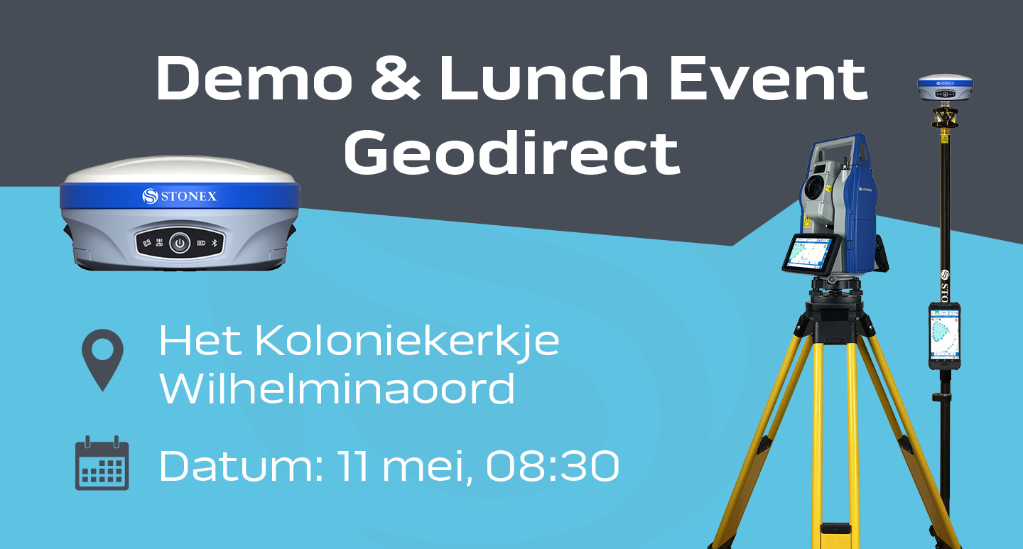Demo en lunchevent Geodirect op 11 mei bij het Koloniekerkje in Wilhelminaoord