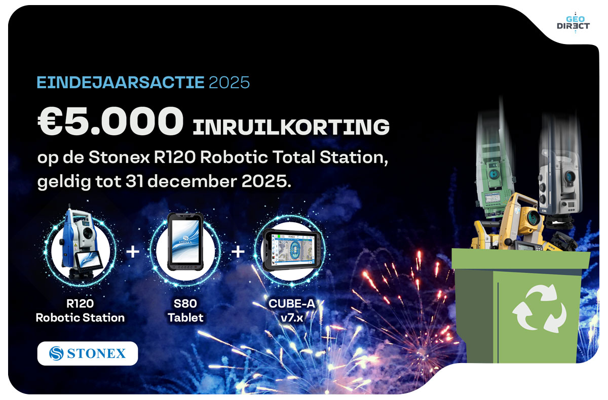 Stonex R120 Robotic Total Station actie, €5.000 inruilkorting